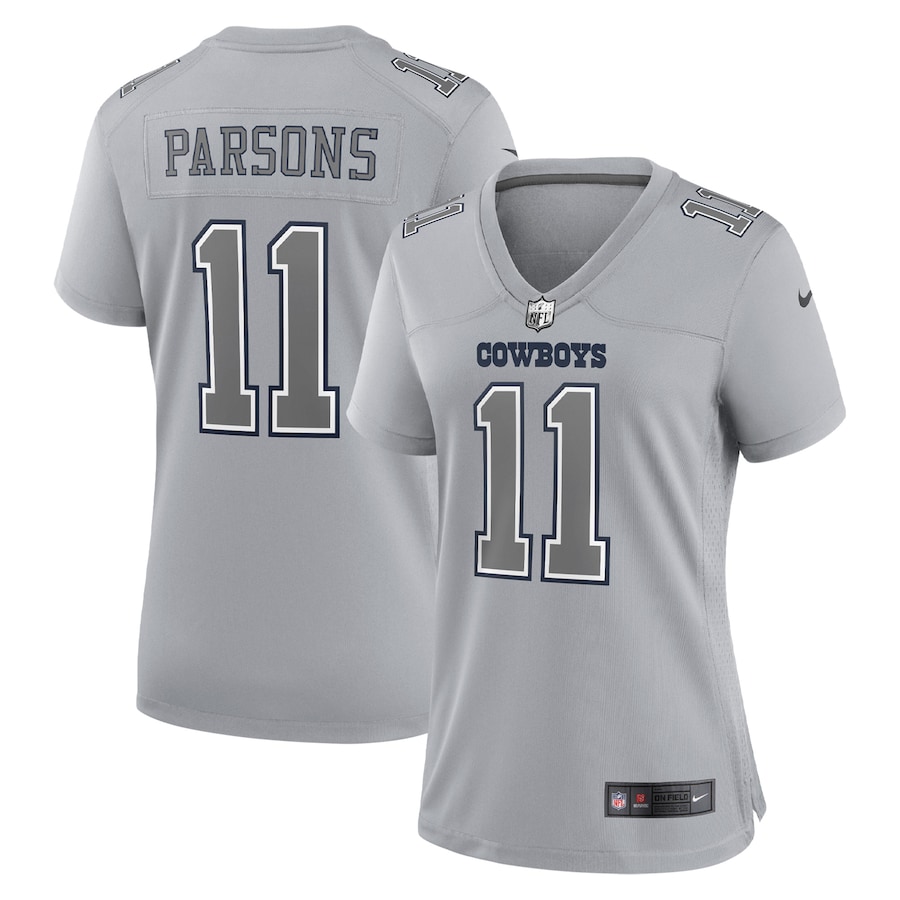 Women’s Dallas Cowboys Micah Parsons Nike Gray Atmosphere Fashion Game Jersey