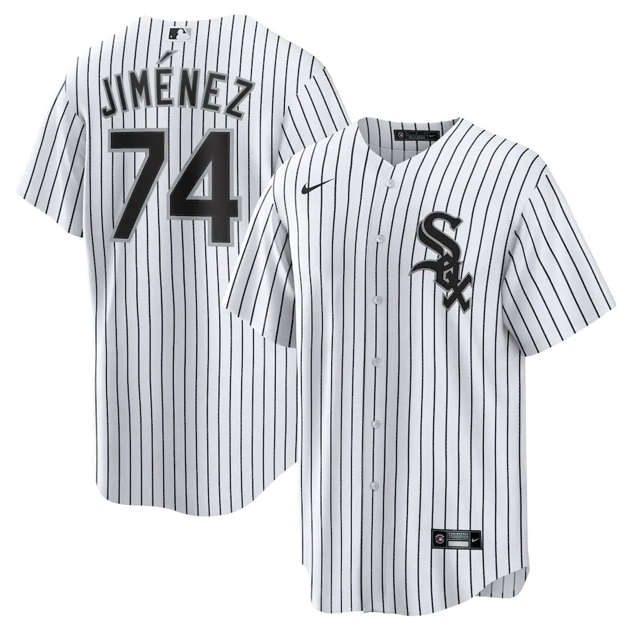 Men's Chicago White Sox Eloy Jimenez White Home Replica Player Name Jersey
