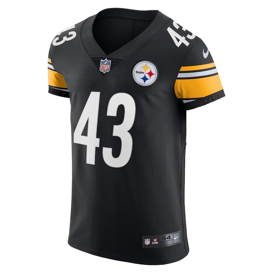 Men’s Pittsburgh Steelers Troy Polamalu Nike Black Retired Player Elite Jersey