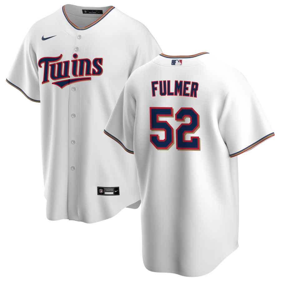 Men's Minnesota Twins Michael Fulmer White Home Replica Player Jersey