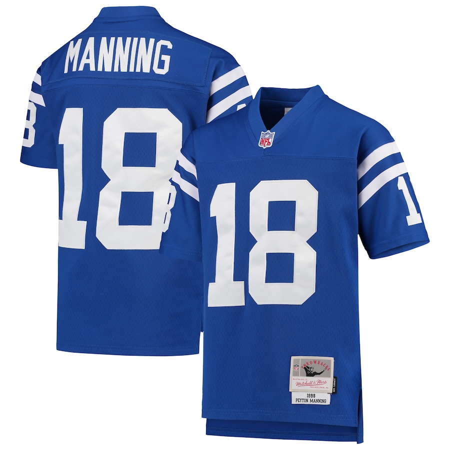 Youth Indianapolis Colts Peyton Manning Mitchell & Ness Royal 1998 Legacy Retired Player Jersey