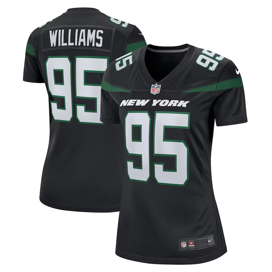 Women's New York Jets Quinnen Williams Stealth Black Alternate Game Player Jersey