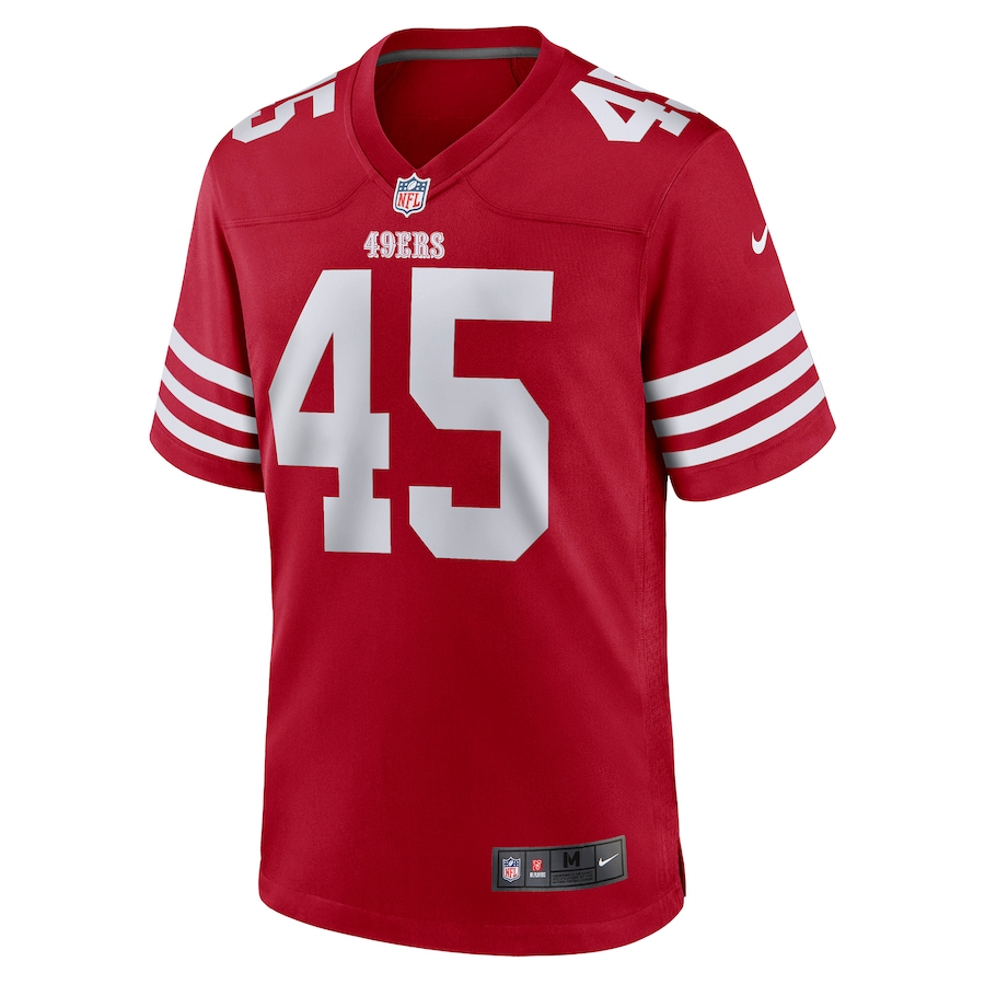 Men’s San Francisco 49ers Buddy Johnson Nike Scarlet Game Player Jersey