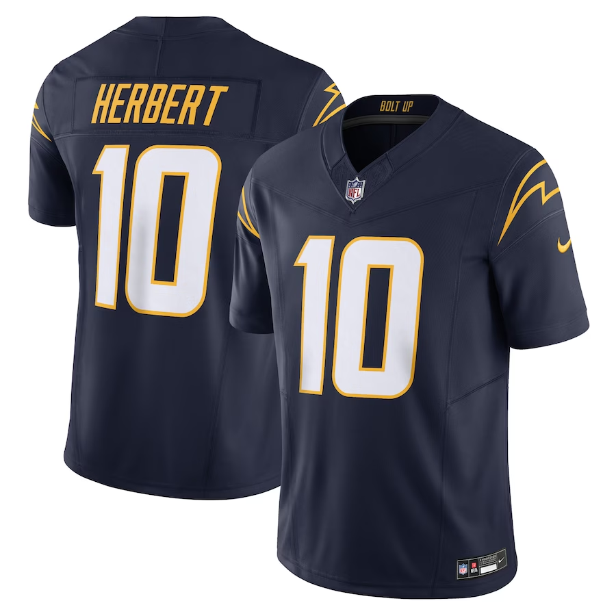 Men's Los Angeles Chargers Justin Herbert Navy Vapor F.U.S.E. Limited Jersey