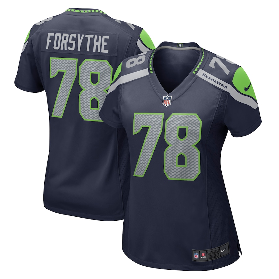 Women’s Seattle Seahawks Stone Forsythe Nike College Navy Game Jersey
