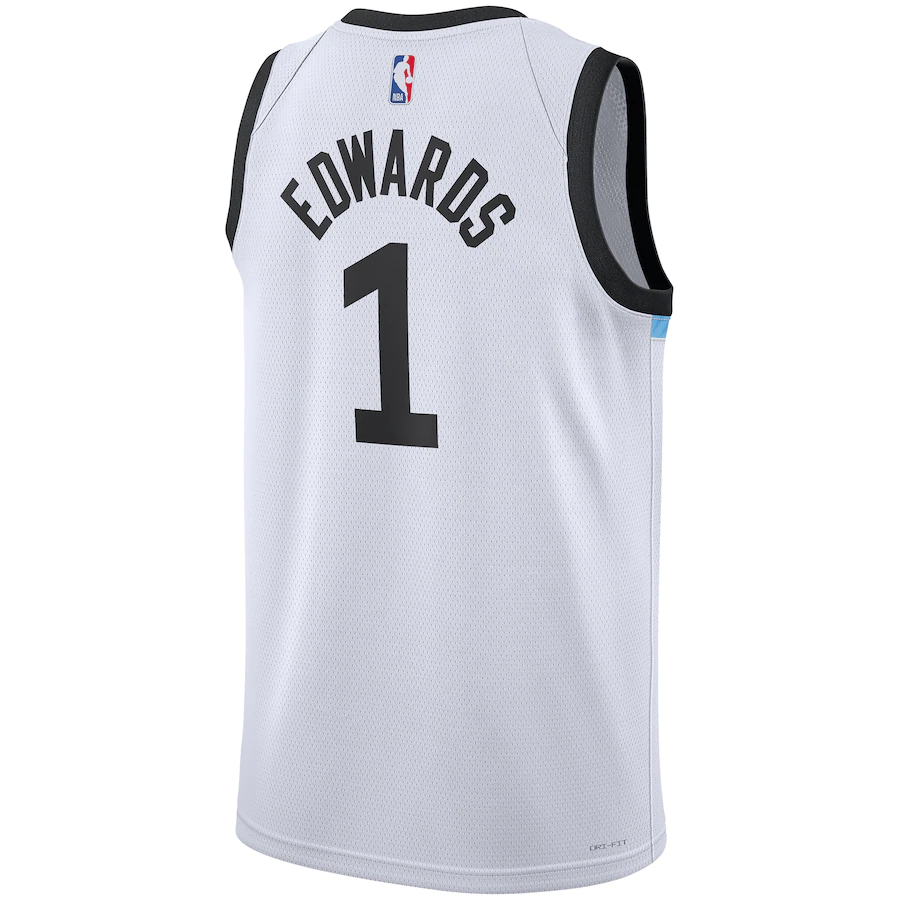Men's Minnesota Timberwolves Anthony Edwards White 2022-23 Swingman Jersey - City Edition