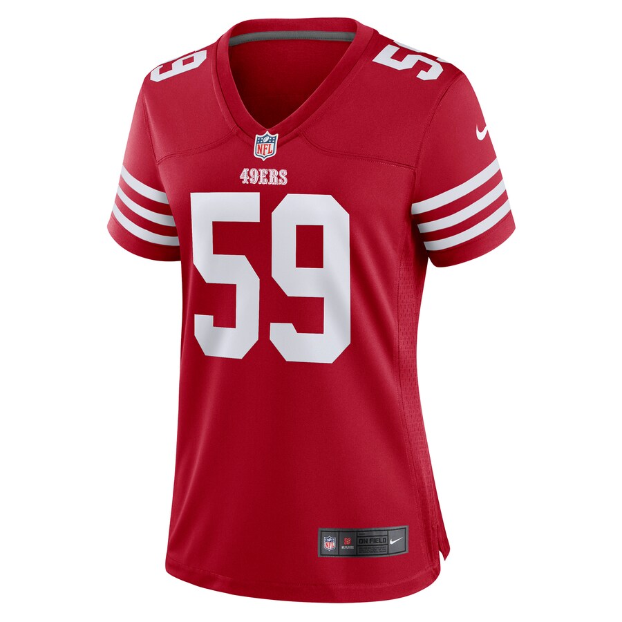 Women’s San Francisco 49ers Curtis Robinson Nike Scarlet Game Player Jersey