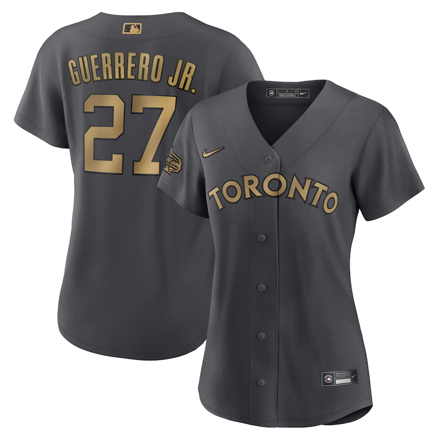 Women's Toronto Blue Jays Vladimir Guerrero Jr. Charcoal 2022 MLB All-Star Game Jersey