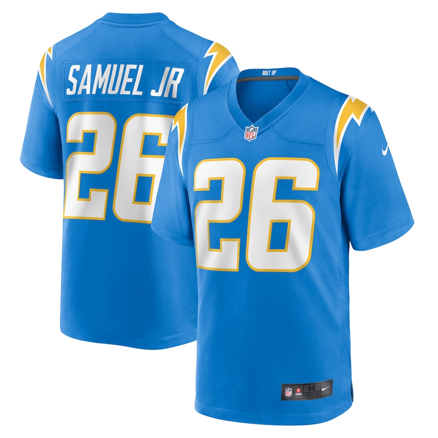 Men’s Los Angeles Chargers Asante Samuel Jr. Nike Powder Blue Game Player Jersey