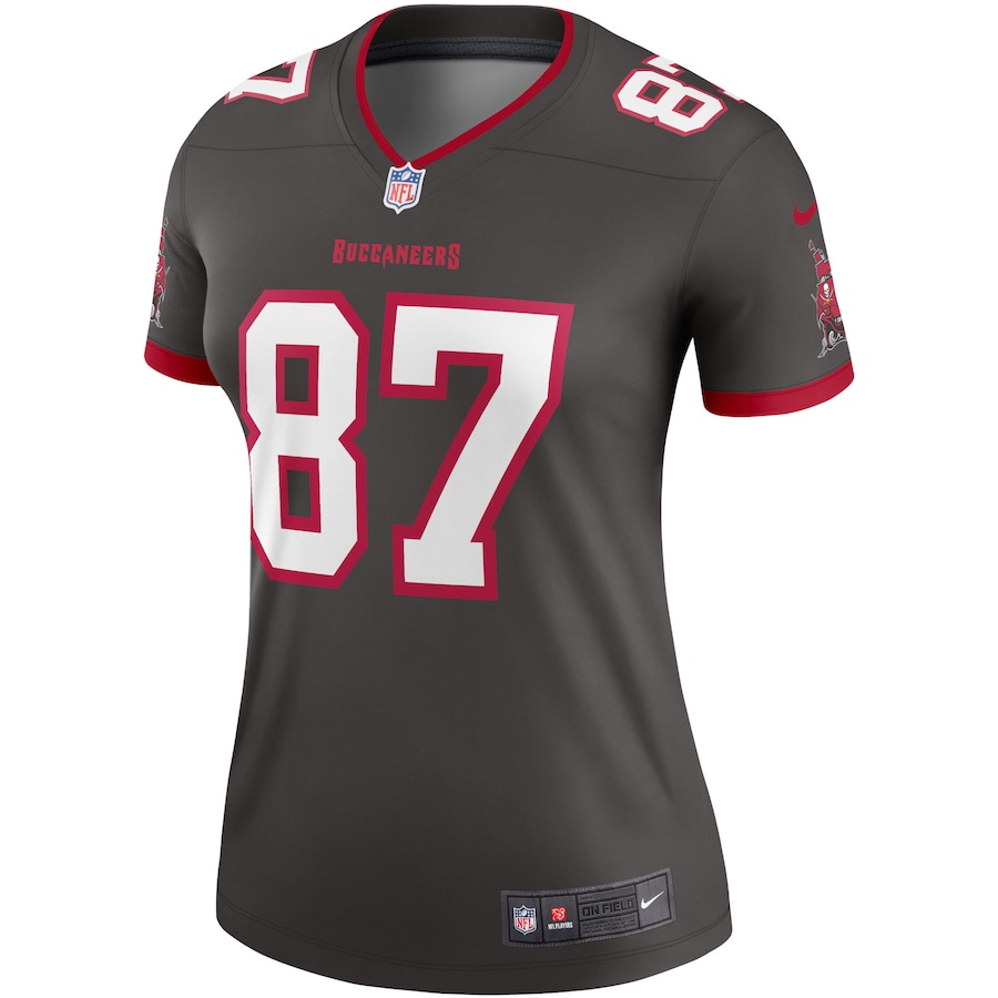 Women’s Tampa Bay Buccaneers Rob Gronkowski Nike Pewter Alternate Legend Jersey