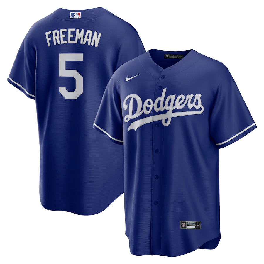 Men's Los Angeles Dodgers Freddie Freeman Royal Alternate Replica Player Jersey