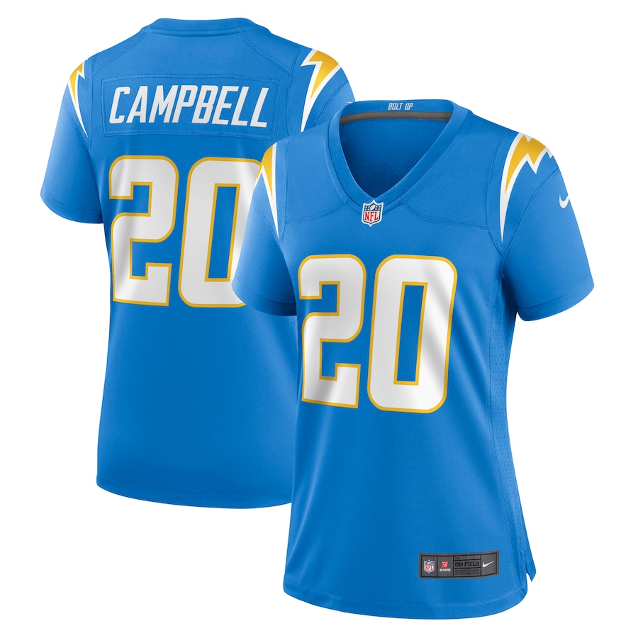 Women’s Los Angeles Chargers Tevaughn Campbell Nike Powder Blue Game Player Jersey