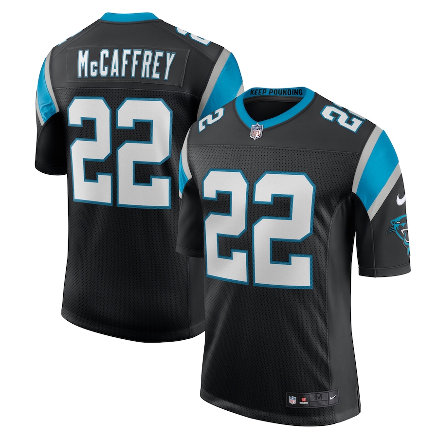 Men’s Carolina Panthers Christian McCaffrey Nike Black Classic Limited Jersey