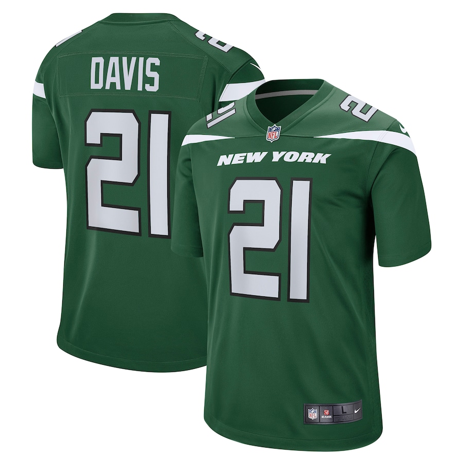 Men’s New York Jets Ashtyn Davis Nike Gotham Green Game Player Jersey