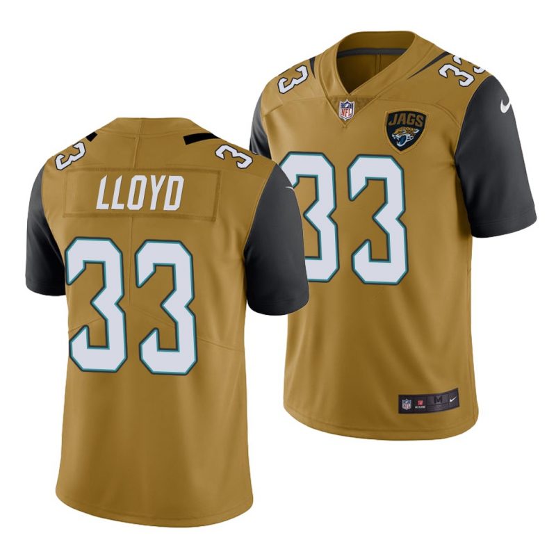 Men's Jacksonville Jaguars 33 Devin Lloyd Gold Vapor Untouchable Limited Stitched Jersey