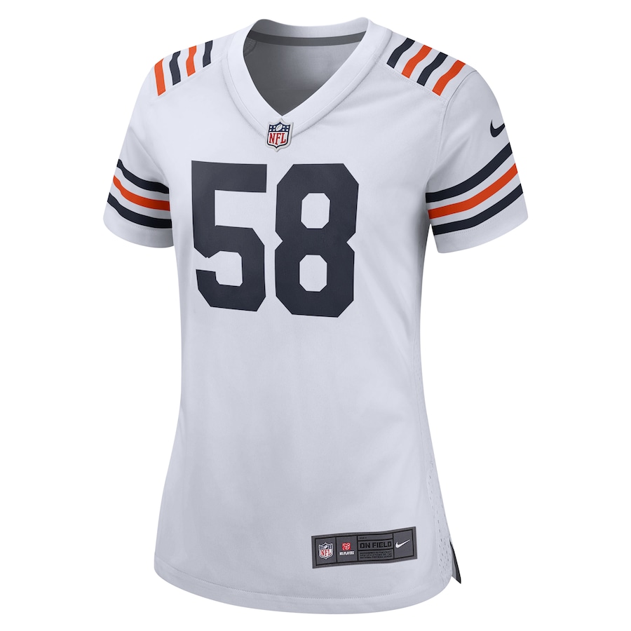 Women’s Chicago Bears Roquan Smith Nike White 2019 Alternate Classic Game Jersey