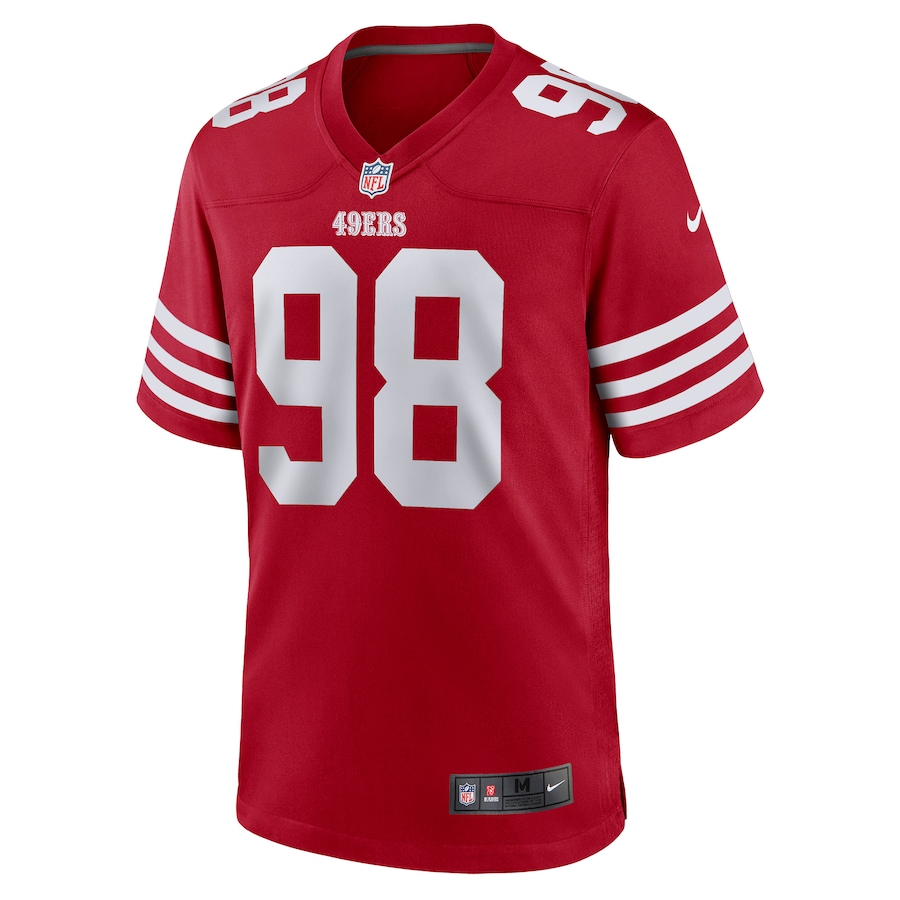 Men’s San Francisco 49ers Hassan Ridgeway Nike Scarlet Game Player Jersey