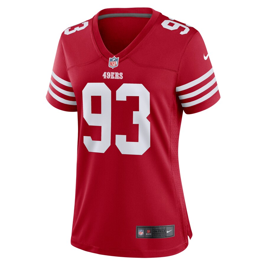 Women’s San Francisco 49ers Kalia Davis Nike Scarlet Game Player Jersey
