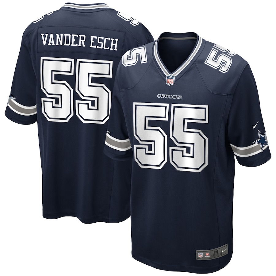 Men’s Dallas Cowboys Leighton Vander Esch Nike Navy Game Player Jersey