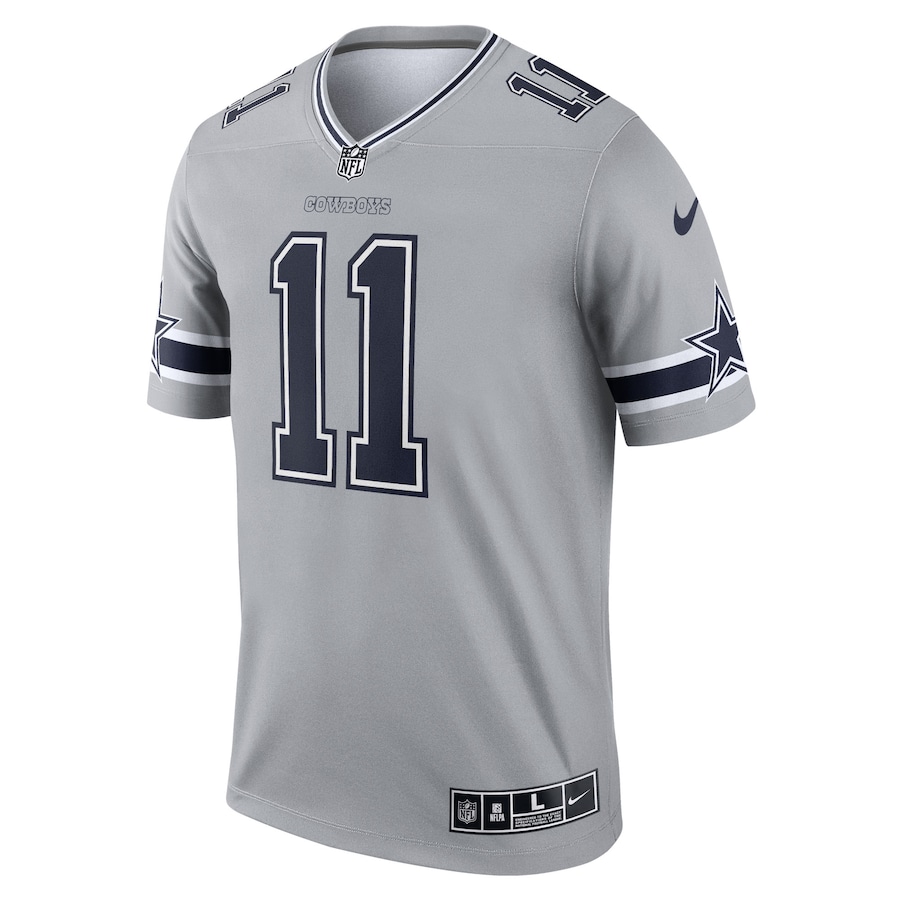 Men’s Dallas Cowboys Micah Parsons Nike Gray Inverted Legend Player Jersey