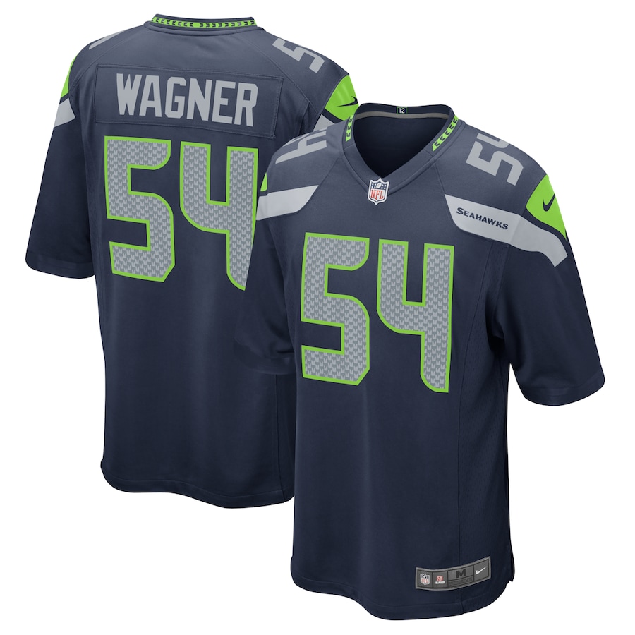 Men’s Seattle Seahawks Bobby Wagner Nike College Navy Game Team Jersey