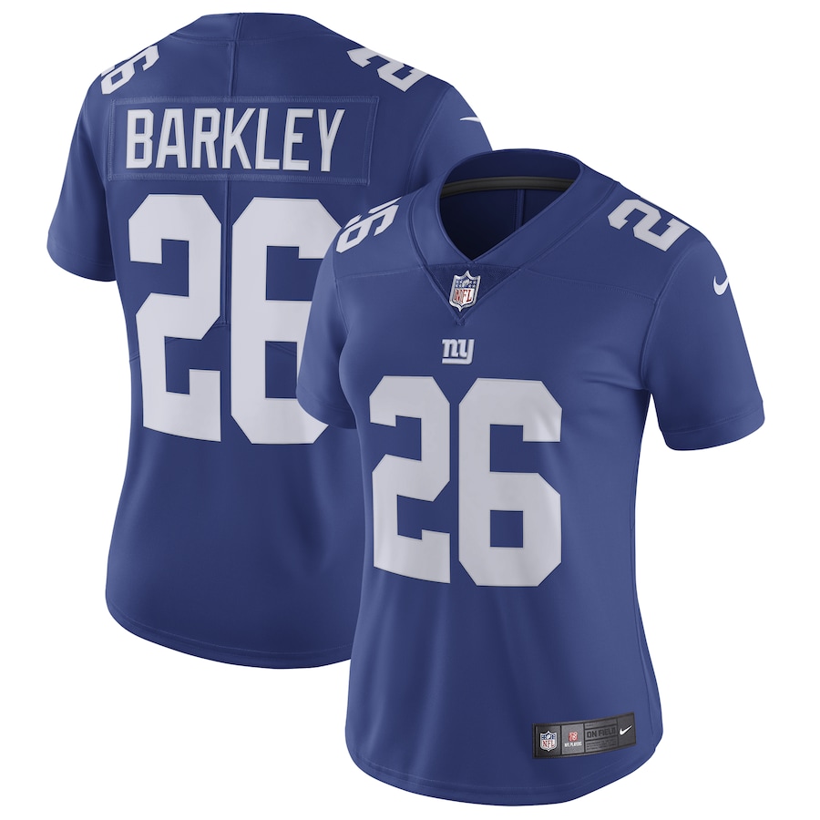Women’s New York Giants Saquon Barkley Nike Royal Vapor Untouchable Limited Jersey
