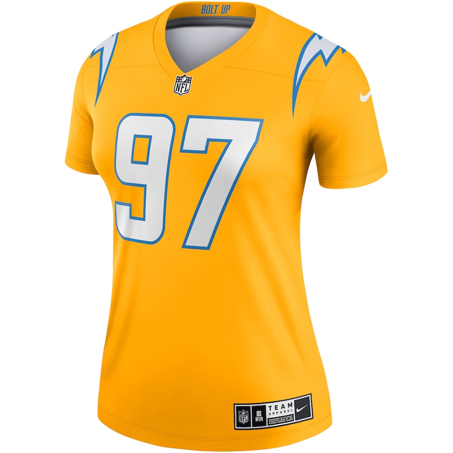Women’s Los Angeles Chargers Joey Bosa Nike Gold Inverted Legend Jersey