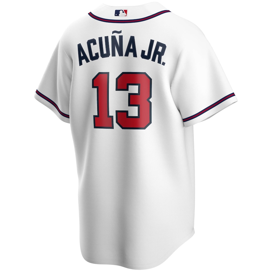 Youth Atlanta Braves Ronald Acuña Jr. Nike White Home Replica Player Jersey