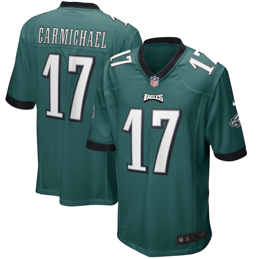 Men’s Philadelphia Eagles Harold Carmichael Nike Midnight Green Game Retired Player Jersey
