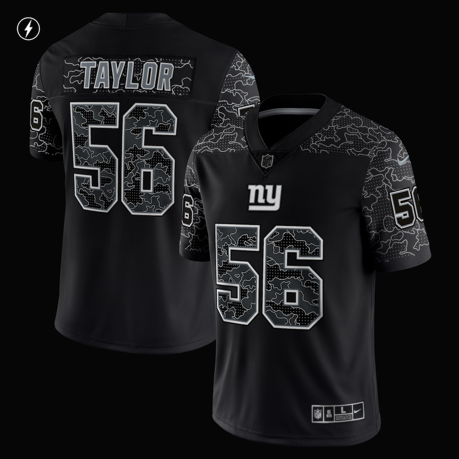 Men’s New York Giants Lawrence Taylor Nike Black Retired Player RFLCTV Limited Jersey