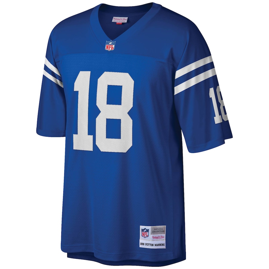 Men’s Indianapolis Colts Peyton Manning Mitchell & Ness Royal Legacy Replica Jersey
