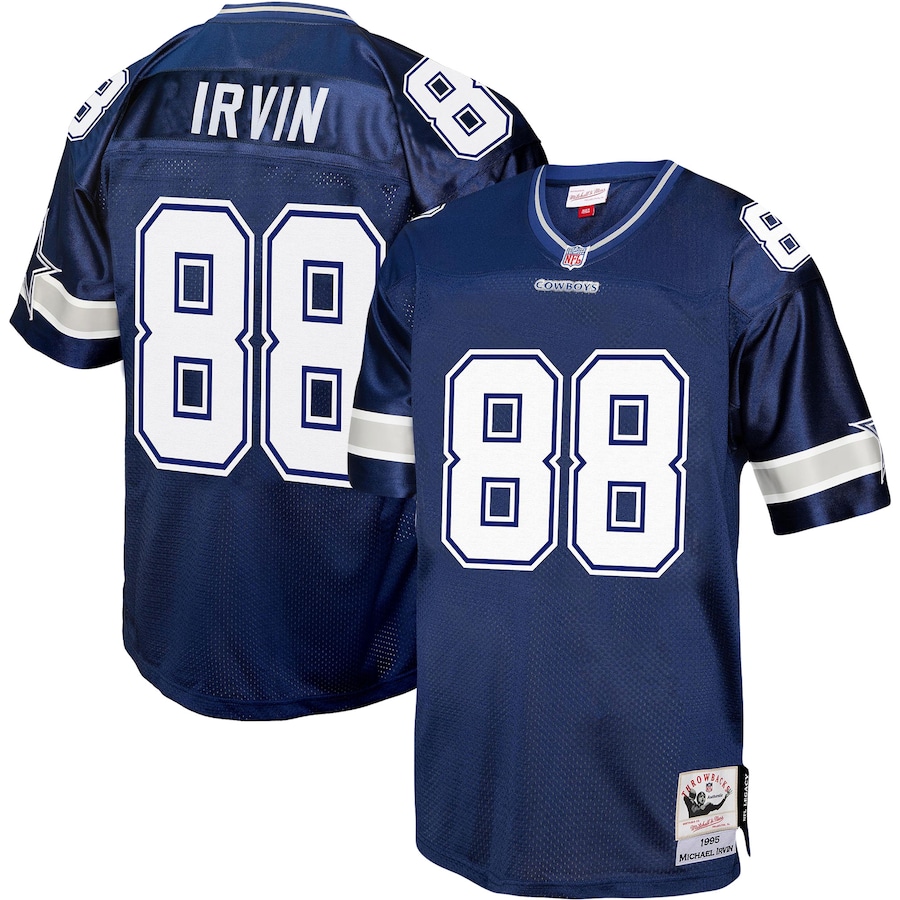 Men’s Dallas Cowboys Michael Irvin Mitchell & Ness Navy 1996 Legacy Replica Jersey
