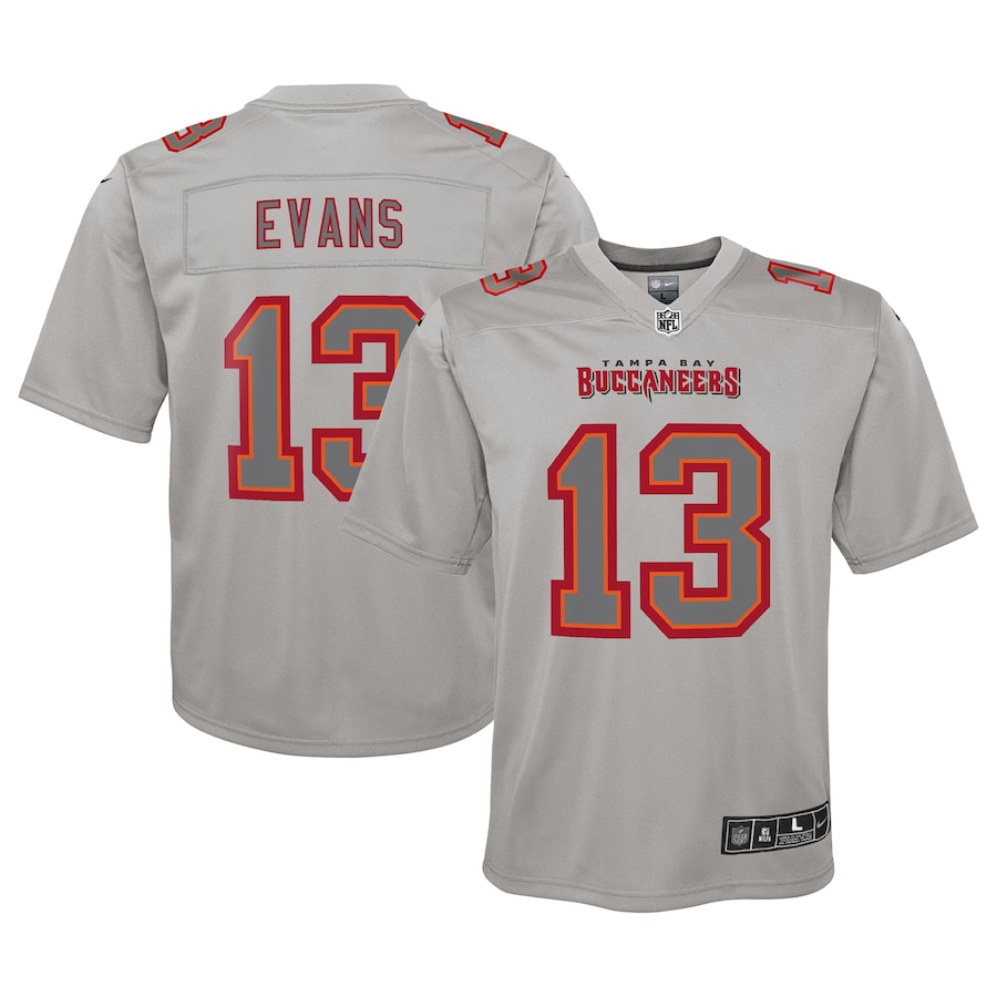 Youth Tampa Bay Buccaneers Mike Evans Nike Gray Atmosphere Game Jersey