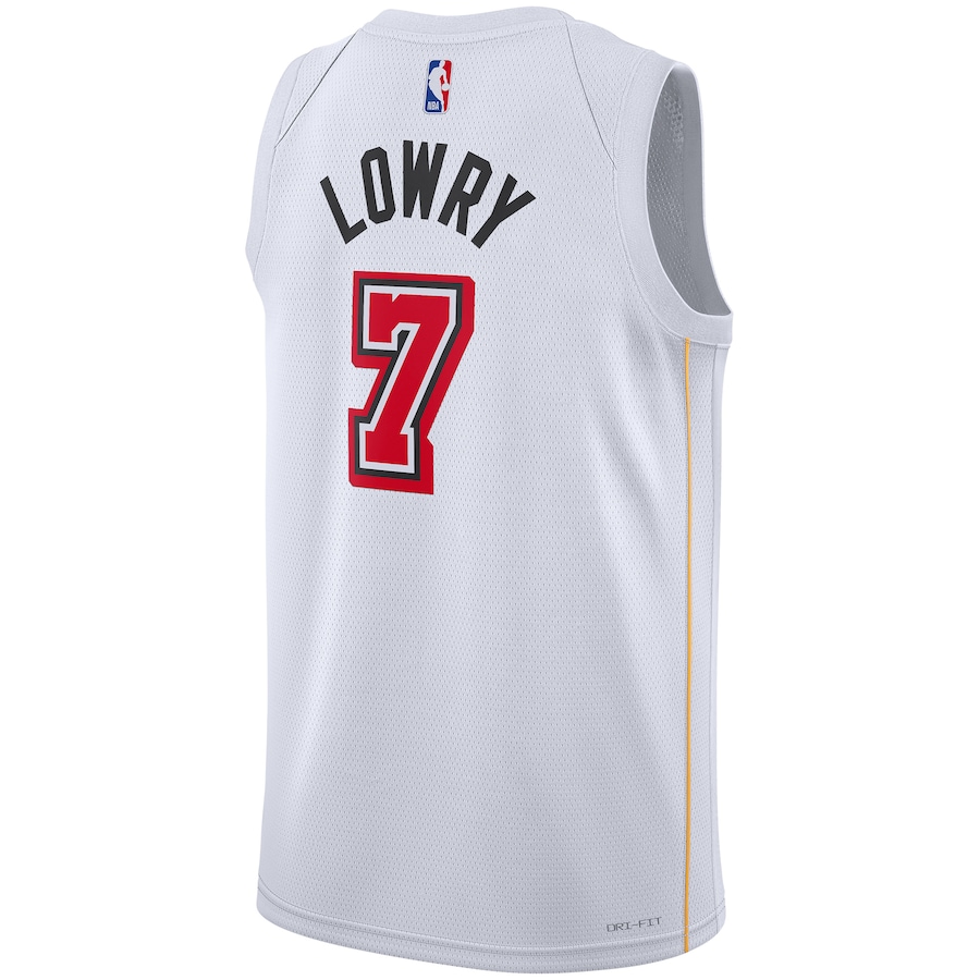 Men's Miami Heat Kyle Lowry White 2022-23 Swingman Jersey - City Edition