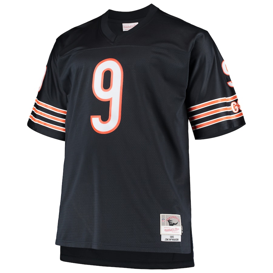 Men’s Chicago Bears Jim McMahon Mitchell & Ness Navy Big & Tall 1985 Retired Player Replica Jersey