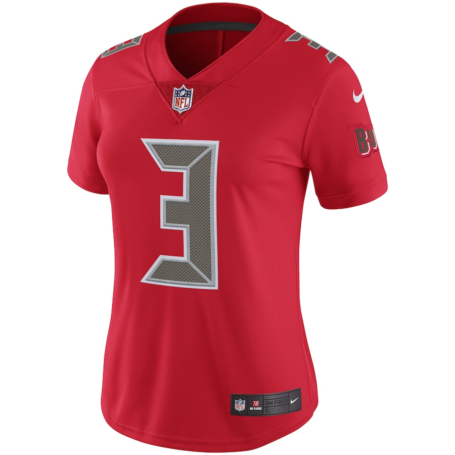 Women’s Tampa Bay Buccaneers Jameis Winston Nike Red Color Rush Limited Player Jersey