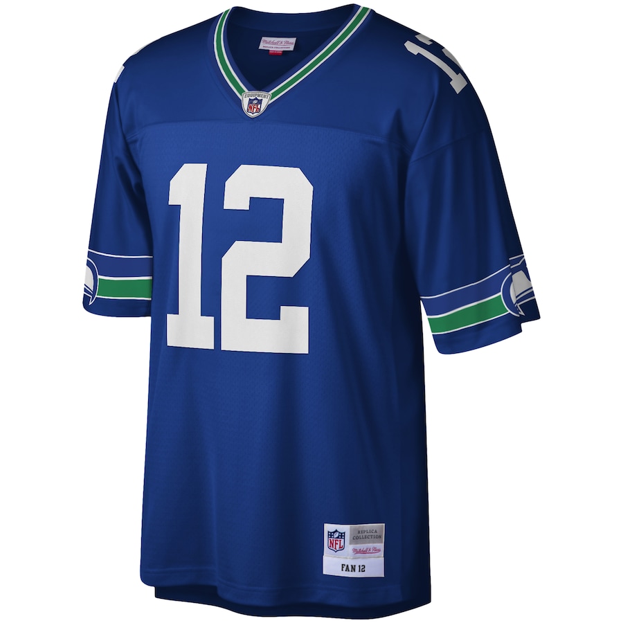 Men’s Seattle Seahawks 12 Fan Mitchell & Ness Royal Legacy Replica Jersey