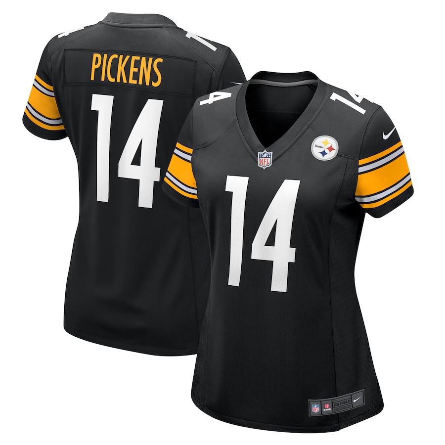 Women’s Pittsburgh Steelers George Pickens Nike Black Game Player Jersey