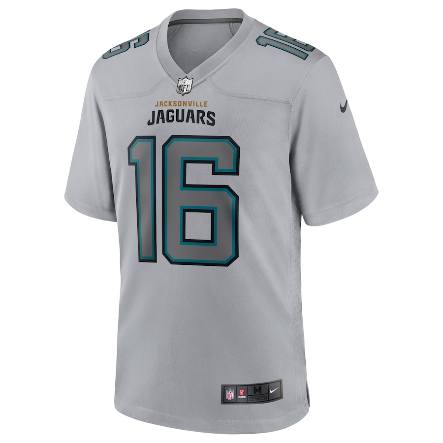 Men’s Jacksonville Jaguars Trevor Lawrence Nike Gray Atmosphere Fashion Game Jersey