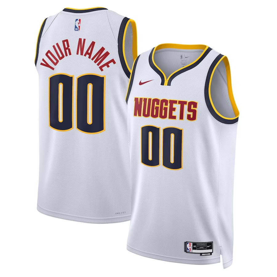 Unisex Denver Nuggets White 2022/23 Swingman Custom Jersey - Association Edition