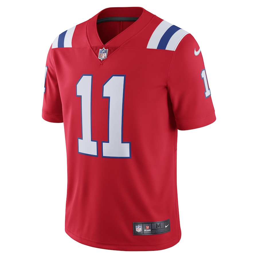 Men’s New England Patriots Julian Edelman Nike Red Alternate Vapor Limited Jersey