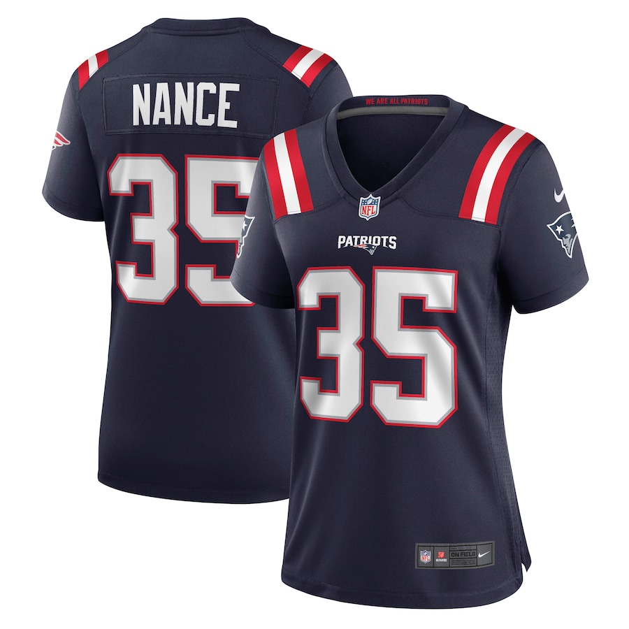 Women’s New England Patriots Jim Nance Nike Navy Retired Player Jersey