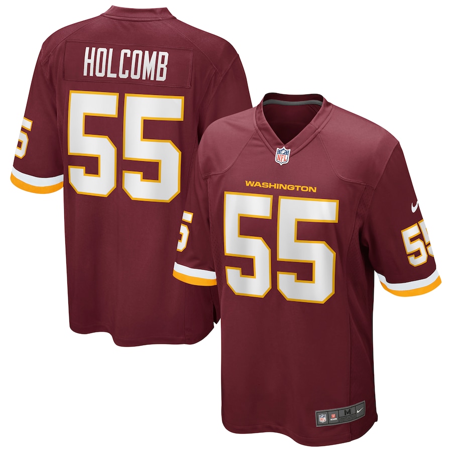 Men’s Nike Cole Holcomb Washington Football Team Burgundy Game Player Jersey