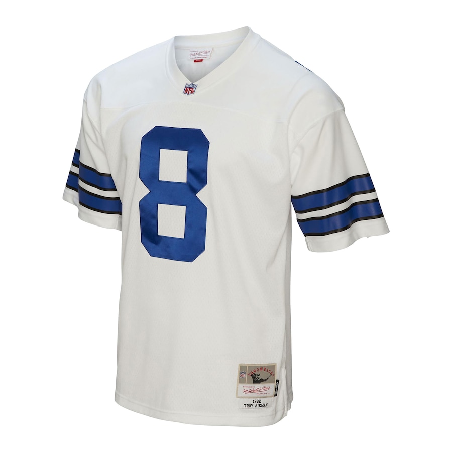 Men’s Dallas Cowboys Troy Aikman Mitchell & Ness White 1992 Legacy Replica Jersey