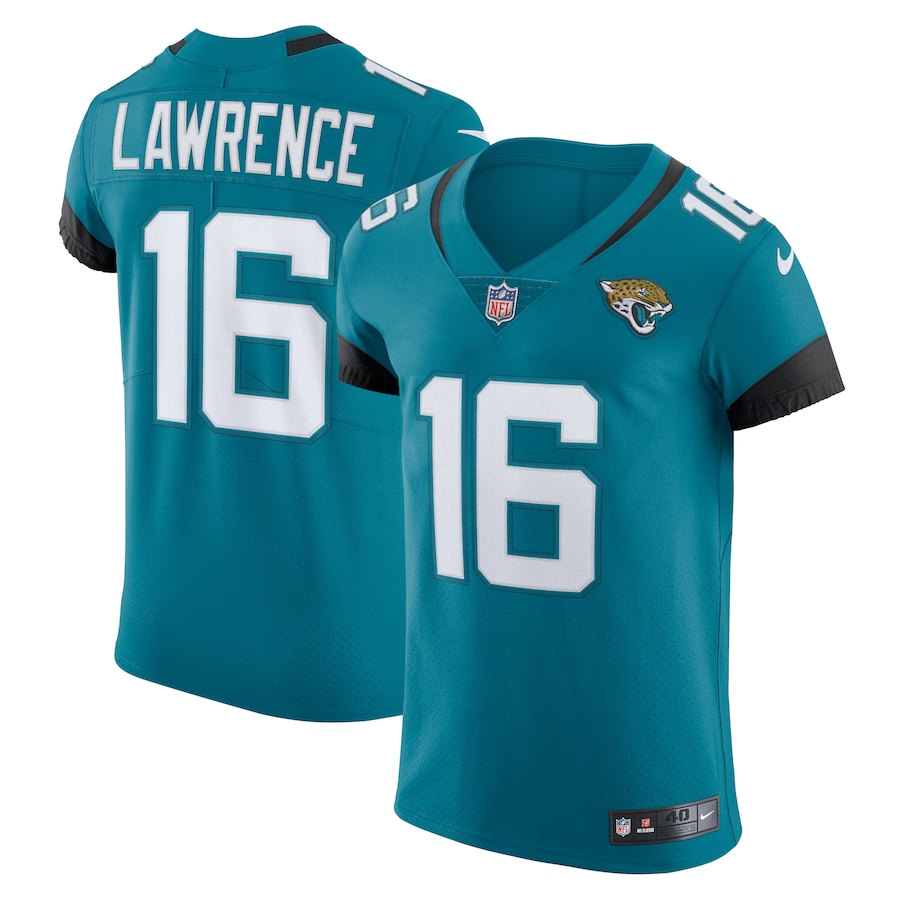 Men’s Jacksonville Jaguars Trevor Lawrence Nike Teal Vapor Elite Jersey
