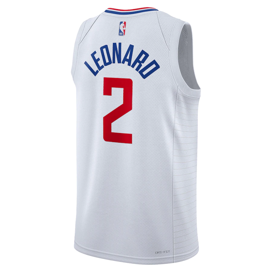 Men's LA Clippers Kawhi Leonard White 2022-23 Swingman Jersey - Association Edition