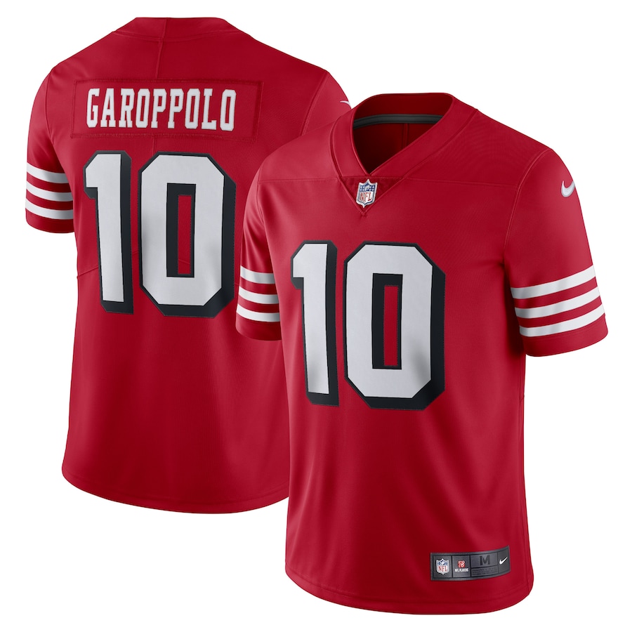 Men’s San Francisco 49ers Jimmy Garoppolo Nike Red Alternate Vapor Limited Jersey