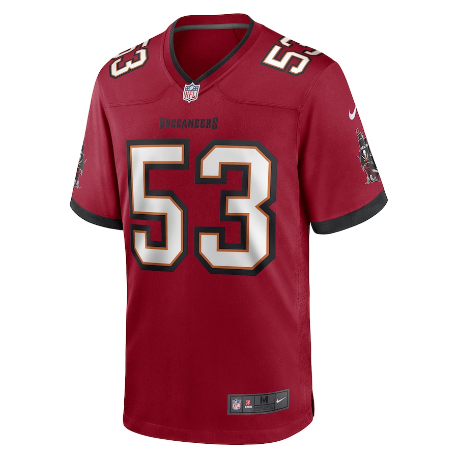 Men's Tampa Bay Buccaneers Olakunle Fatukasi Nike Red Game Player Jersey