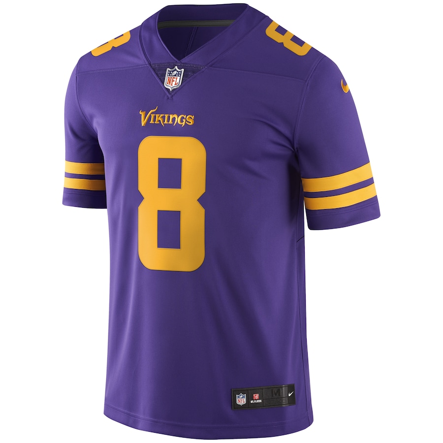 Men’s Minnesota Vikings Kirk Cousins Nike Purple Color Rush Vapor Untouchable Limited Jersey