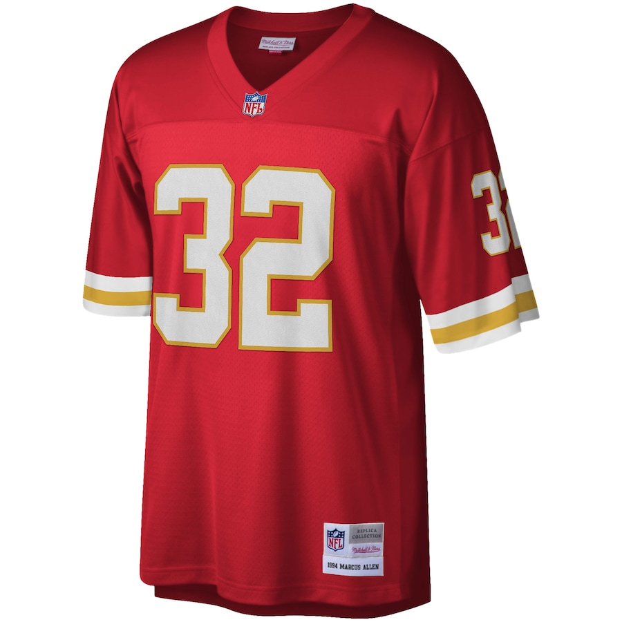 Men’s Kansas City Chiefs Marcus Allen Mitchell & Ness Red 1994 Legacy Replica Jersey